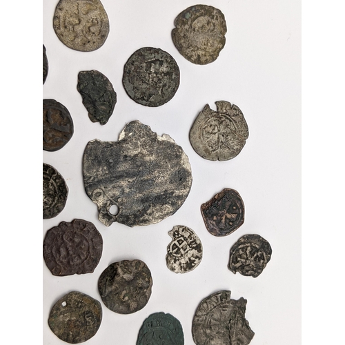 482 - Continental Hammered coins to include Crusader examples, rampant lions and long cross types
Location... 