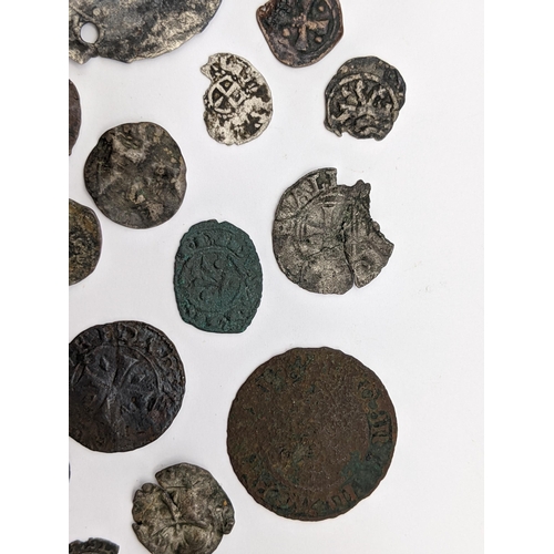 482 - Continental Hammered coins to include Crusader examples, rampant lions and long cross types
Location... 