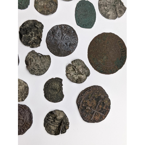 482 - Continental Hammered coins to include Crusader examples, rampant lions and long cross types
Location... 