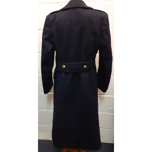 85 - Two mid 20th Century ladies coats comprising a mid 20th Century navy woollen St Andrew's Ambulance S... 