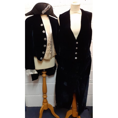 107 - A quantity of late 19th Century British Vice Consul court clothing comprising a cream silk waistcoat... 