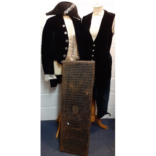 107 - A quantity of late 19th Century British Vice Consul court clothing comprising a cream silk waistcoat... 