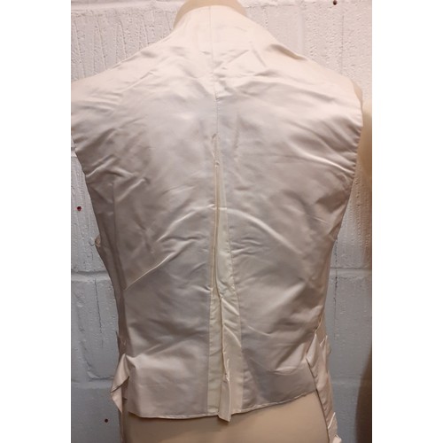 107 - A quantity of late 19th Century British Vice Consul court clothing comprising a cream silk waistcoat... 