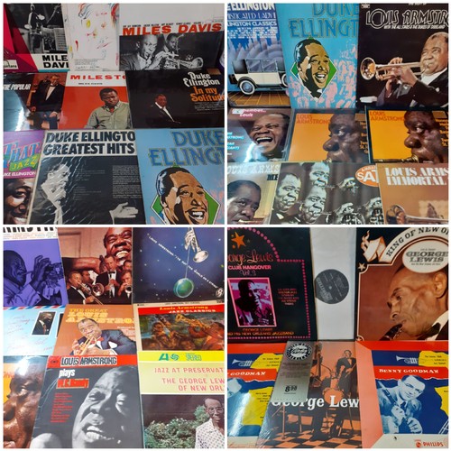 115 - A quantity of 33x early 1930's-1960's Jazz and Swing LP's comprising the American artists Miles Davi... 