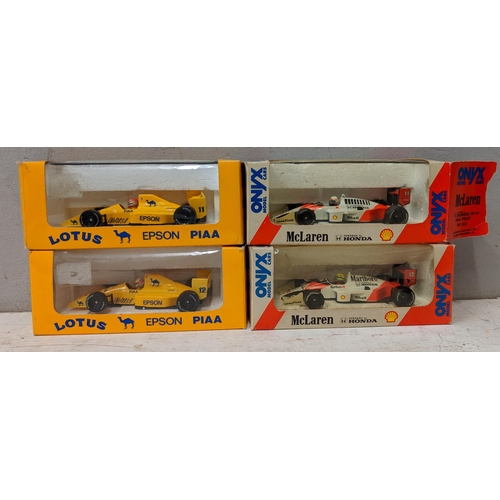 133 - Four boxed A/F F1 model cars to include Mclaren and Lotus
Location:5.3