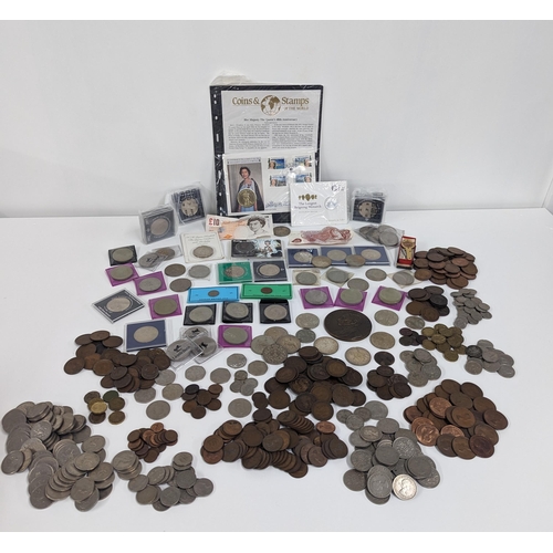 211 - British coins - A collection of Victorian and later coins to include pennies, post 1947 and Elizabet... 