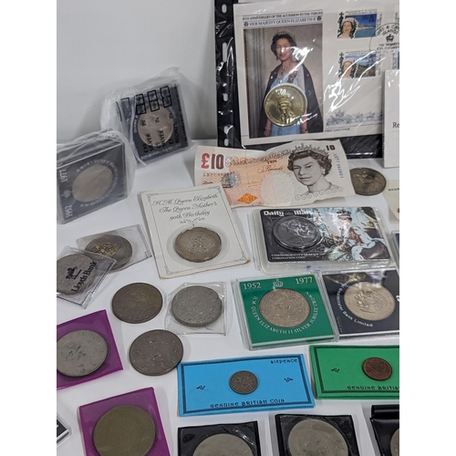 211 - British coins - A collection of Victorian and later coins to include pennies, post 1947 and Elizabet... 