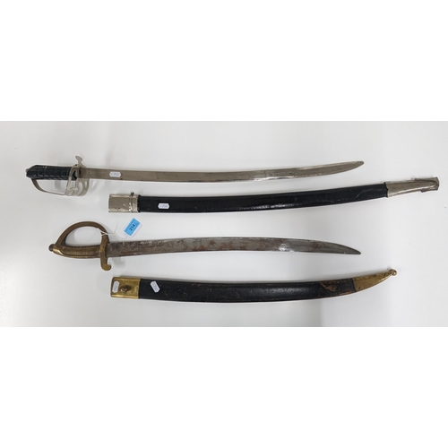 214 - A reproduction Napoleonic French Briquet Infantry sabre, signed to edge 'Klingenthal October 1812', ... 