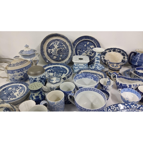 247 - A large mixed lot of blue and white to include Spode, Booths, Wedgwood and others
Location:A3M