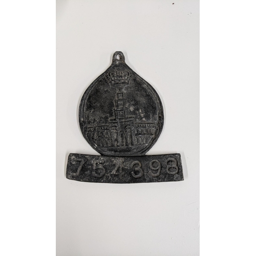 256 - THIS LOT IS WITHDRAWN
A reproduction of a Victorian fire mark insurance plaque 
Location:R2.2