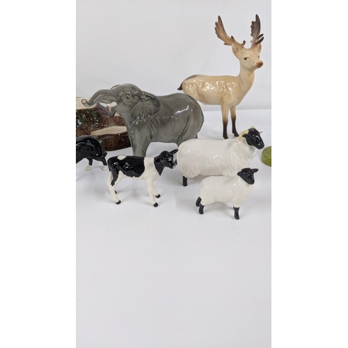 334 - Mixed Beswick animal models to include three ducks, a sheep dog, elephant and others
Location:9.3