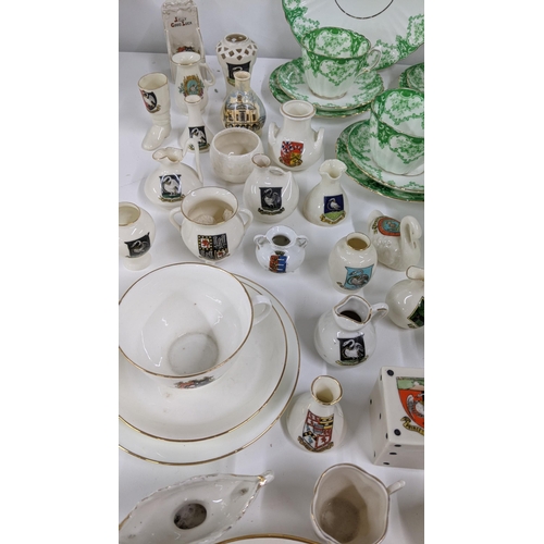 344 - Mixed ceramics to include a Royal Albert tea service together with Goss crested china
Location:RAM