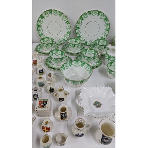 344 - Mixed ceramics to include a Royal Albert tea service together with Goss crested china
Location:RAM