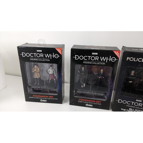 360 - Doctor Who - a collection of six Eaglemoss Companion sets, figurine collections to include The First... 