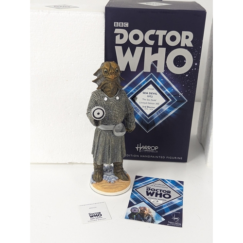 362 - Doctor Who - Third Doctor (John Pertwee) - a group of four boxed Harrop limited edition hand painted... 