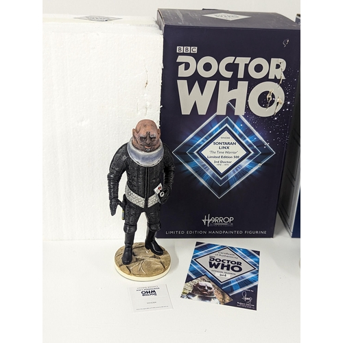 362 - Doctor Who - Third Doctor (John Pertwee) - a group of four boxed Harrop limited edition hand painted... 