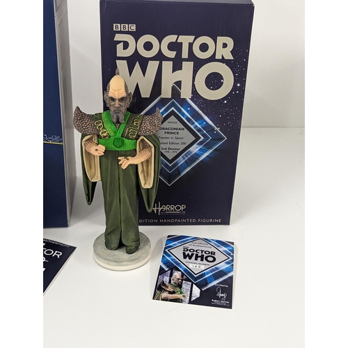 362 - Doctor Who - Third Doctor (John Pertwee) - a group of four boxed Harrop limited edition hand painted... 