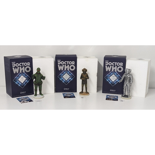 368 - Doctor Who - a group of three boxed Harrop Limited Edition hand painted figures to include second Do... 