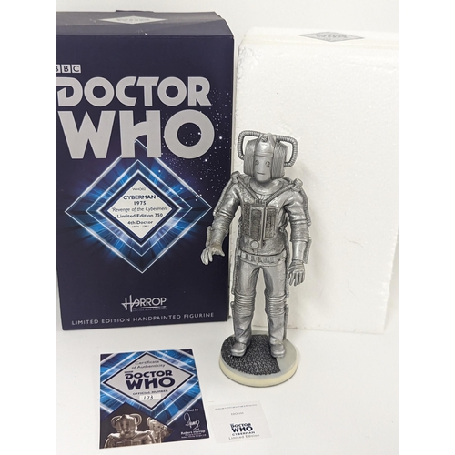 368 - Doctor Who - a group of three boxed Harrop Limited Edition hand painted figures to include second Do... 