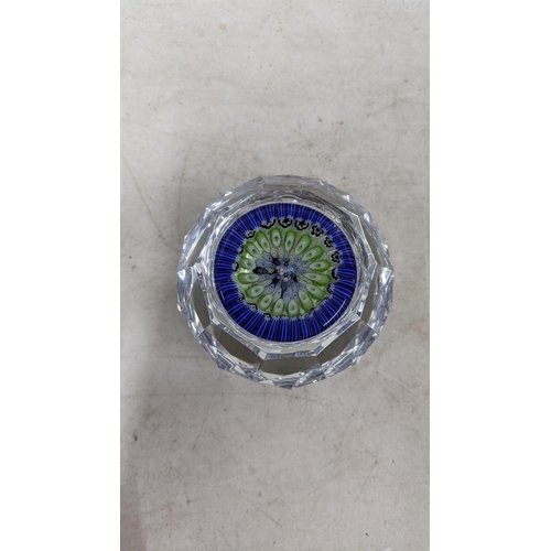 74 - Whitefriars millefiori concentric faceted paperweights
Location:11.1