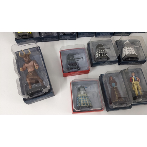 355 - Doctor Who - A collection of 30 boxed Eaglemoss figures to include Daleks, Cybermen, Sixth Doctor, K... 