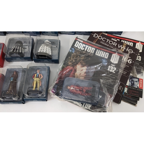 355 - Doctor Who - A collection of 30 boxed Eaglemoss figures to include Daleks, Cybermen, Sixth Doctor, K... 