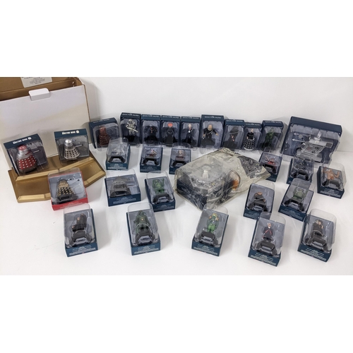 358 - Doctor Who - A collection of 30 boxed Eaglemoss figures to include Fifth Doctor, Tardis console, Twe... 