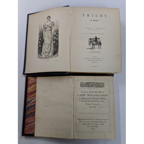 430 - Books to include first editions, Lady Willoughby 1845, Trilby, Mr Buffin A Memoir of The Reverend Sy... 