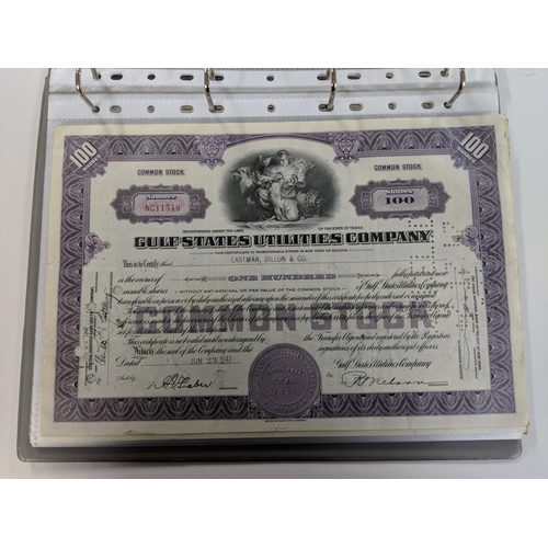 456 - A collection of thirteen shares and bonds certificates from American General Insurance Company, Pan ... 