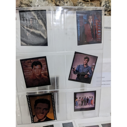 315 - A group of approx. 65 colour transparencies of Elvis Presley in film and portrait scenes Location:1.... 