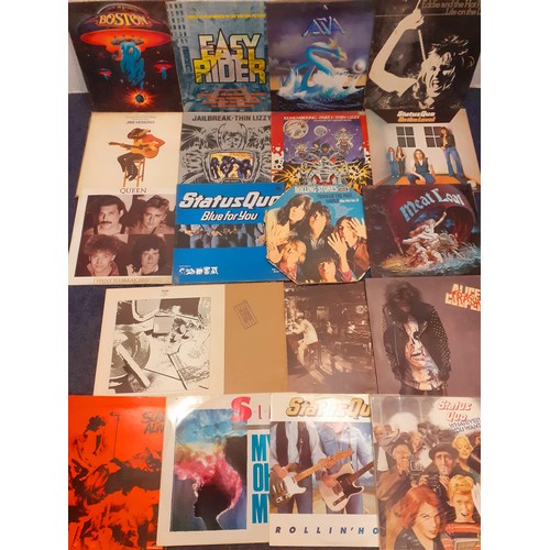 184 - A quantity of mainly 1970's and 1980's Rock LP's and 12