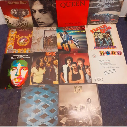 184 - A quantity of mainly 1970's and 1980's Rock LP's and 12