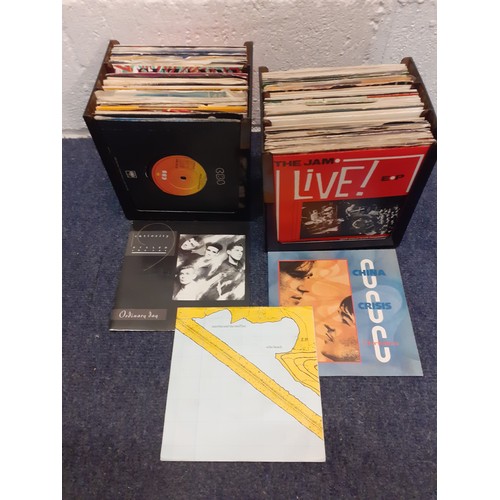 161 - A quantity of mainly 1980's British Rock, Alternative Rock and Pop records to include The Jam, Boomt... 