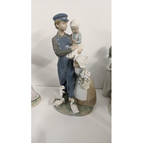 442 - Lladro Dutch children duck figurine, 37cm h A/F
Location:9.2