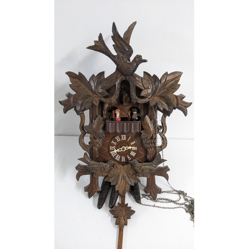 480 - A mid 20th century German black forest carved cuckoo clock
Location:8.3