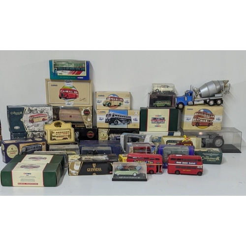 485 - A selection of mainly boxed model cars to include Corgi Premium, Corgi Classics, Corgi Guinness and ... 