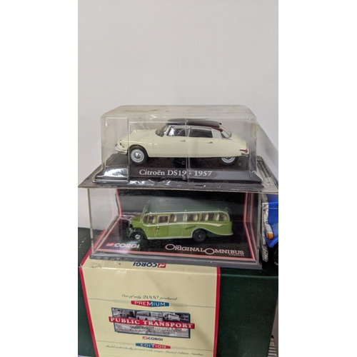 485 - A selection of mainly boxed model cars to include Corgi Premium, Corgi Classics, Corgi Guinness and ... 