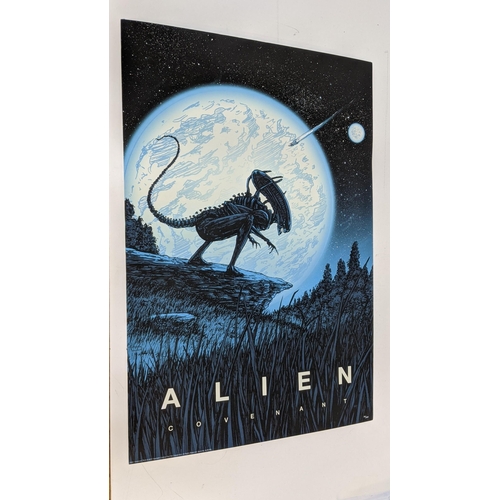 351 - Alien Covenant, rolled limited edition poster by Barry Blankenship, 34 in x 36 in, comes with COA, l... 