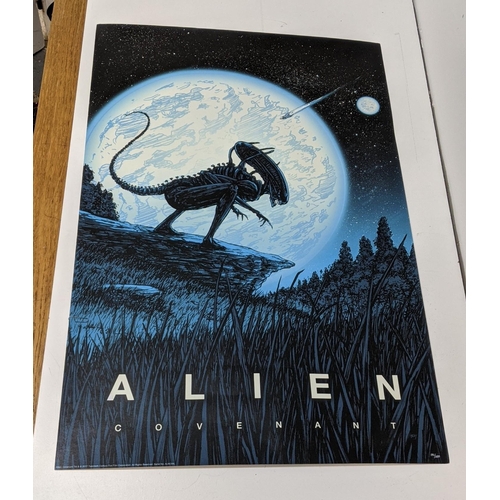 351 - Alien Covenant, rolled limited edition poster by Barry Blankenship, 34 in x 36 in, comes with COA, l... 