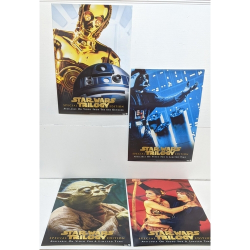 352 - Star Wars Trilogy edition posters x 4, rolled, special edition set of four posters for the 1997 vide... 