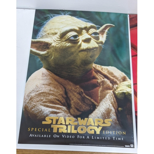 352 - Star Wars Trilogy edition posters x 4, rolled, special edition set of four posters for the 1997 vide... 