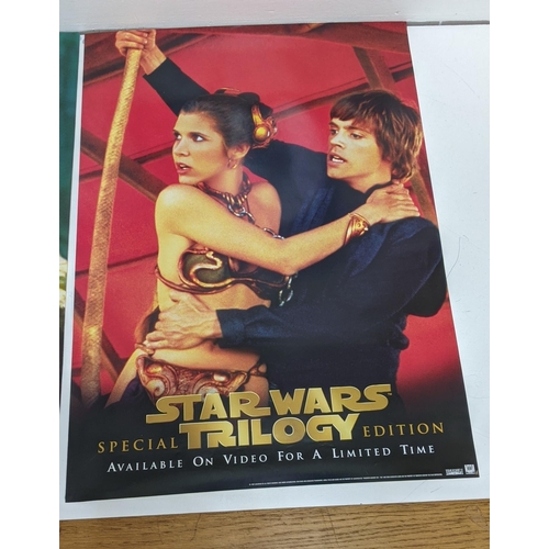 352 - Star Wars Trilogy edition posters x 4, rolled, special edition set of four posters for the 1997 vide... 