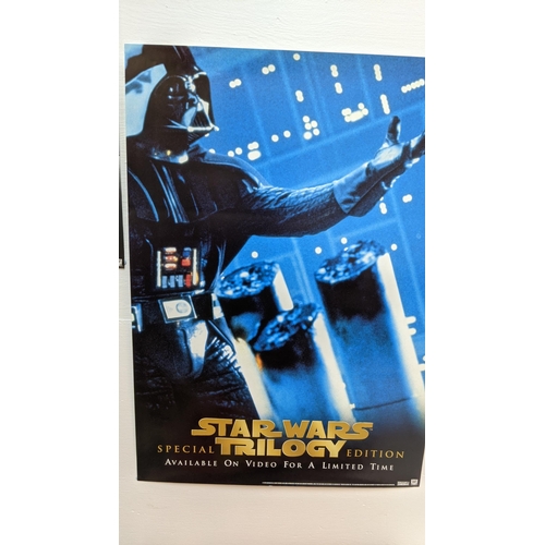 352 - Star Wars Trilogy edition posters x 4, rolled, special edition set of four posters for the 1997 vide... 