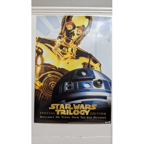 352 - Star Wars Trilogy edition posters x 4, rolled, special edition set of four posters for the 1997 vide... 