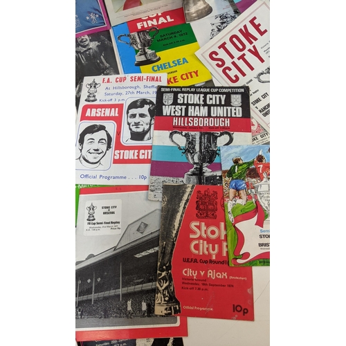 358 - Football programmes, approximately 30, all associated to FA Cups, League Cups, Anglo Italian Cups, W... 