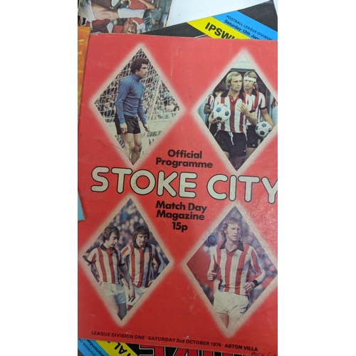 359 - Football programmes - approximately 250, all associated with Stoke City FC, various years from 1960-... 