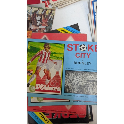 359 - Football programmes - approximately 250, all associated with Stoke City FC, various years from 1960-... 