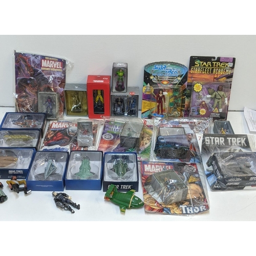 360 - Sci-Fi related toys - a small collection of boxed and unboxed toys from Marvel, Star Trek and Thunde... 