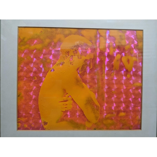 199 - Mike Bourne - The Swimmer '68 - a group of three silkscreen prints with acrylic effects, depicting B... 