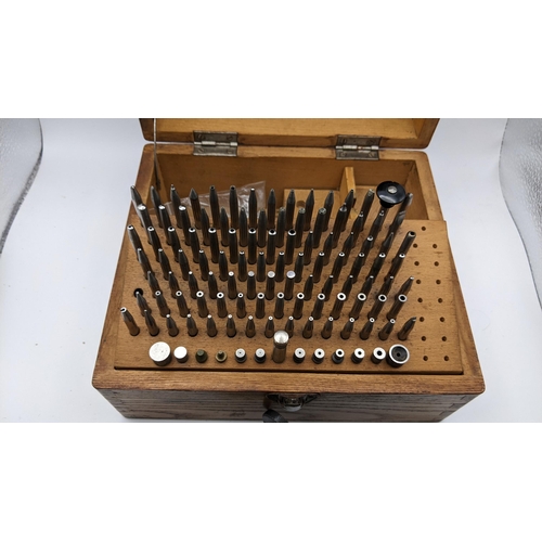 25 - A Boley & Leinen watchmaker staking set in an oak box
Location:RAB